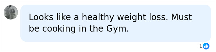 Comment about Michelle Obama's healthy weight loss and gym routine