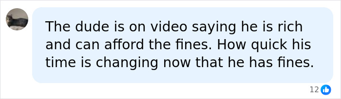 Comment notes tourist's changing attitude about paying fines in seal case