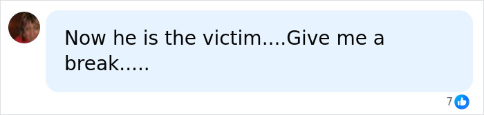 Comment expressing disbelief over victim status in tourist rock incident