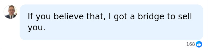 Comment expressing disbelief about Pam Bondi cancer story