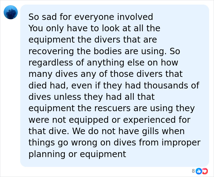 Sad reflection on equipment and experience in Maldives cave dive tragedy Sad reflection on equipment and experience in Maldives cave dive tragedy