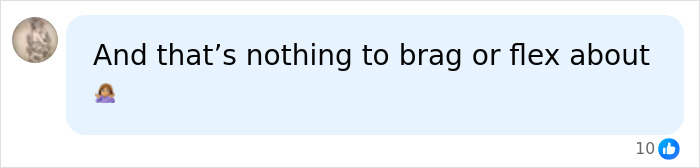 Comment stating lip fillers are not something to brag about
