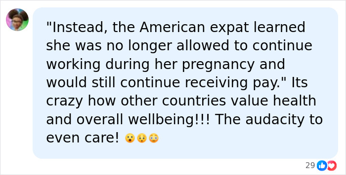 American expat receiving paid leave without working during pregnancy in Germany comment American expat receiving paid leave without working during pregnancy in Germany comment