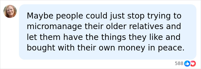 A comment on Boomer clutter, suggesting less micromanaging of older relatives possessions to avoid Millennials' frustration.