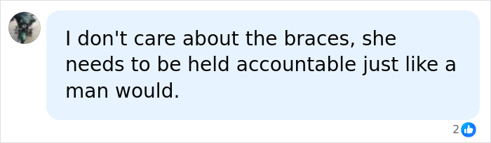 Female World Cup Soccer Hopeful: A message saying she needs to be held accountable, like a man would.