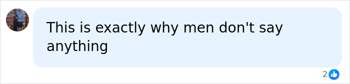 A social media comment reads: This is exactly why men don't say anything. Relates to Female World Cup Soccer Hopeful crimes.
