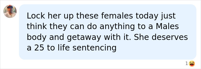 A comment section advocating for a female World Cup soccer hopeful to be locked up for crimes against a 14-year-old boy.