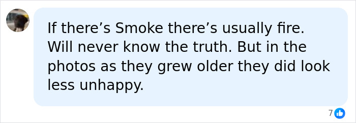 A user's comment on Michael Jackson accusations: "If there's Smoke there's usually fire. Will never know the truth."
