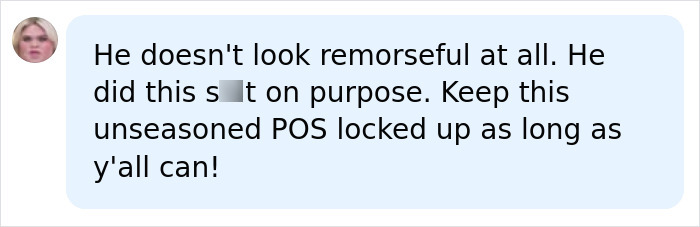 Comment accusing shooter of acting on purpose, calling for locking up