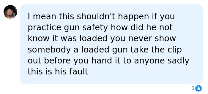 Comment on gun safety fault in shooting incident