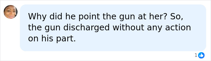 Question about gun being pointed then discharged