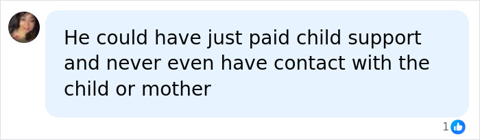 Comment suggesting Chris Watts could have paid child support without contact