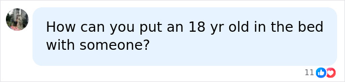 Comment questioning how you can put an 18-year-old in bed with someone, about Hayden Panettiere