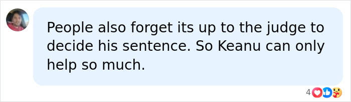 User comment about judge's sentencing and Keanu Reeves support for Netflix fraud case User comment about judge's sentencing and Keanu Reeves support for Netflix fraud case