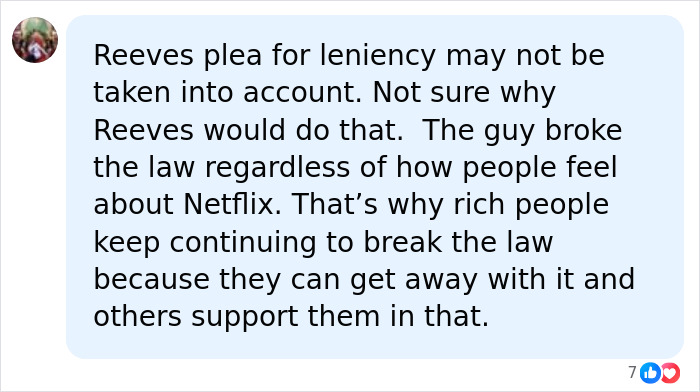 Detailed comment on Netflix fraud case and Keanu Reeves plea for leniency Detailed comment on Netflix fraud case and Keanu Reeves plea for leniency