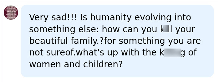 Comment questioning humanity after Chris Watts tragedy