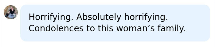 Comment offering condolences for 22 year-old college grad tragedy