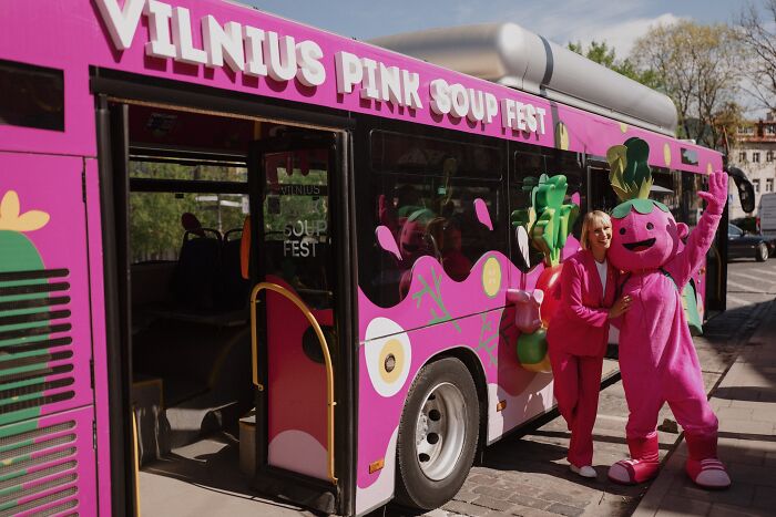 Iconic Pink Soup Inspires Capital Of Lithuania To Start A Tradition Of Coloring The City In Pink Iconic Pink Soup Inspires Capital Of Lithuania To Start A Tradition Of Coloring The City In Pink