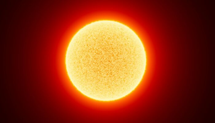 Bright sun close-up representing shocking facts about the sun
