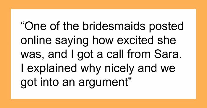 Woman Asks All Close Friends To Be Her Bridesmaid, Except For One And Shares Her Controversial Reason