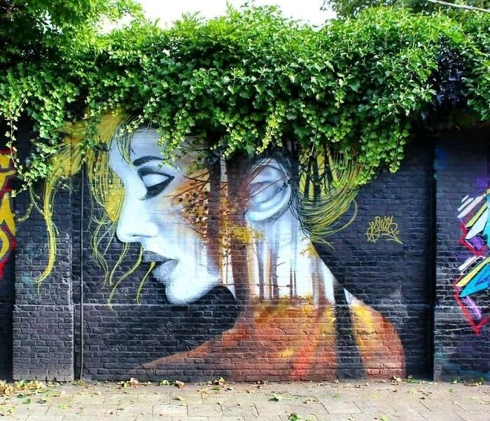 This Page With Nearly 5 Million Followers Shows What Happens When Street Artists Let Nature Finish Their Work (30 Pics)