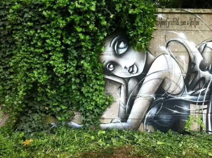 This Page With Nearly 5 Million Followers Shows What Happens When Street Artists Let Nature Finish Their Work (30 Pics)