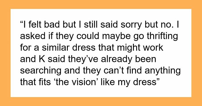 Woman Refuses To Lend Her Dream Wedding Dress For Friend’s Fantasy Photoshoot, Drama Explodes