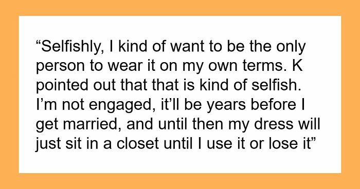 Woman Refuses To Lend Her Dream Wedding Dress For Friend’s Fantasy Photoshoot, Drama Explodes