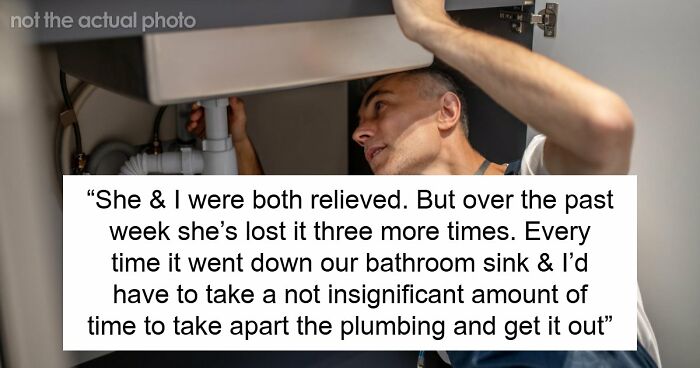 Guy Takes Apart Sink’s Plumbing To Hunt For GF’s Nose Piercing, Finally Snaps After The 6th Time