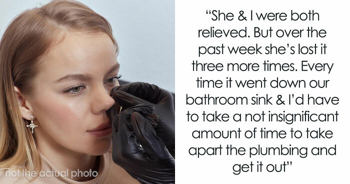 Guy Takes Apart Sink’s Plumbing To Hunt For GF’s Nose Piercing, Finally Snaps After The 6th Time