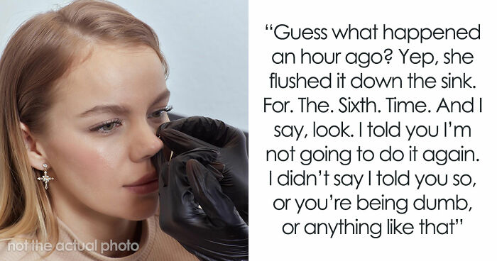 Guy Opens Sink’s Plumbing To Find GF’s Nose Piercing, Finally Snaps After The 6th Time