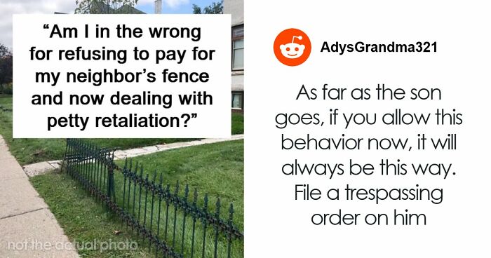 Man Shocked By How Neighbors React To Him Refusing To Pay For Their Fence