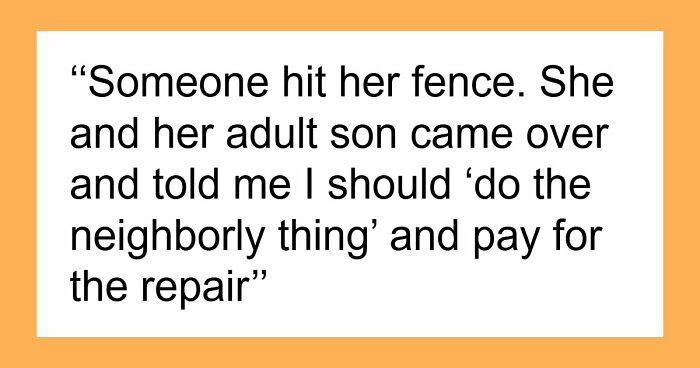 Man Shocked By How Neighbors React To Him Refusing To Pay For Their Fence
