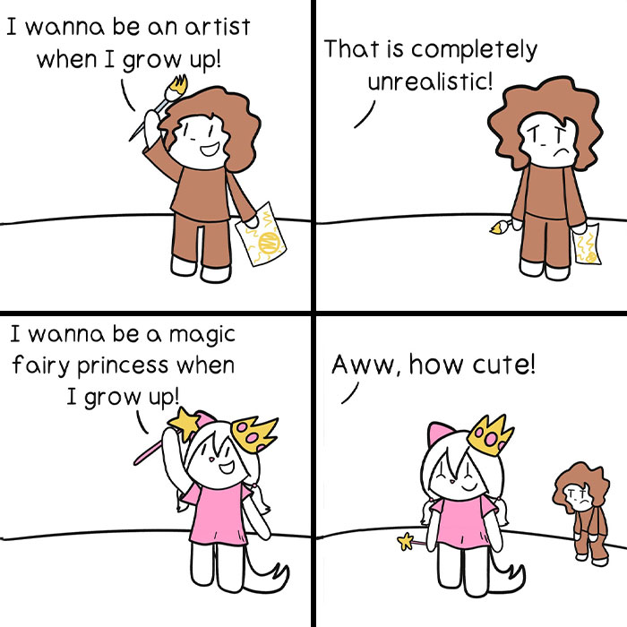 62 New Funny, Relatable, And Adorable Comics By This Artist