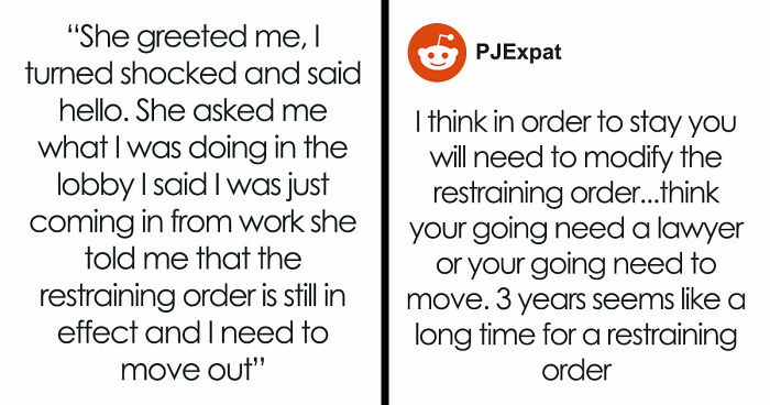 Ex-Wife Enforces Old Restraining Order After Moving Into Guy’s Building, Puts His Home At Risk
