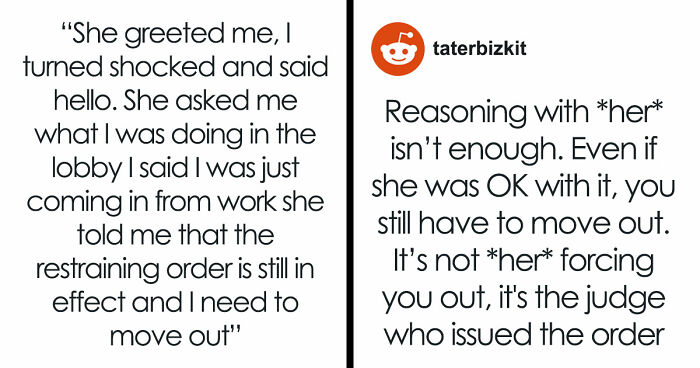 Ex-Wife Enforces Old Restraining Order After Moving Into Guy’s Building, Puts His Home At Risk