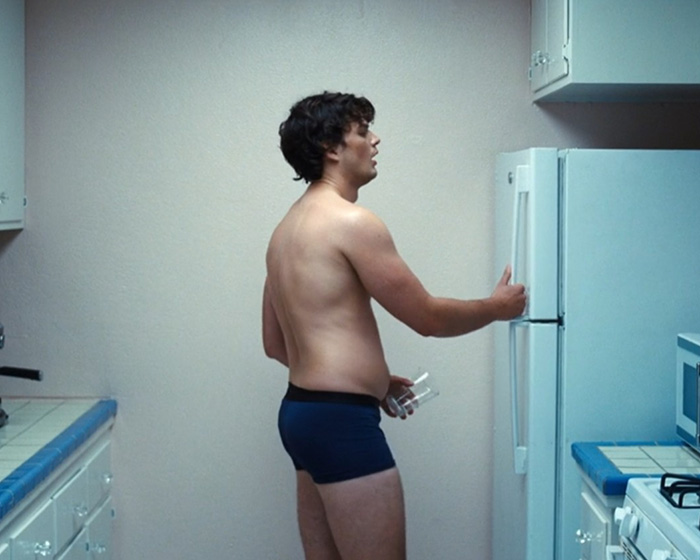 Homer Gere showing realistic body in underwear opening fridge in kitchen scene Homer Gere showing realistic body in underwear opening fridge in kitchen scene