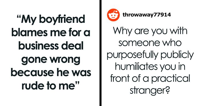 Man Humiliates GF In Front Of Potential Business Partner, Acts Surprised It Has Consequences