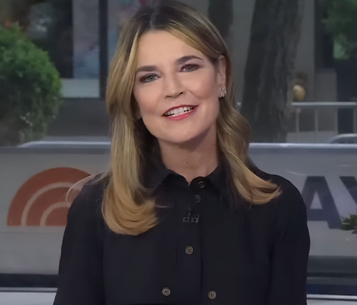 Savannah Guthrie smiling during live segment with Gwyneth Paltrow Savannah Guthrie smiling during live segment with Gwyneth Paltrow
