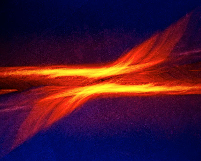 Colorful fluid dynamics image representing freaky scientific facts about science