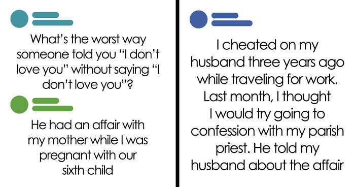 “I Cheat, Get Caught, We Pray Together”: 57 Cheating Stories That’ll Have The Virgin Mary Clutching Her Pearls