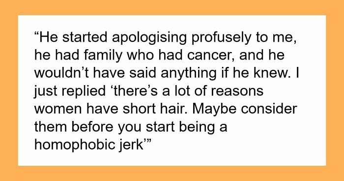Rude Guy Faces Karma After Calling Short-Haired Woman Gay, She Makes Him Think She Had Cancer