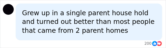 Comment on single parent house and better outcomes than two parent homes Comment on single parent house and better outcomes than two parent homes