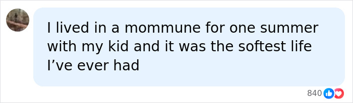 Comment on living in a mommune and soft life experience Comment on living in a mommune and soft life experience