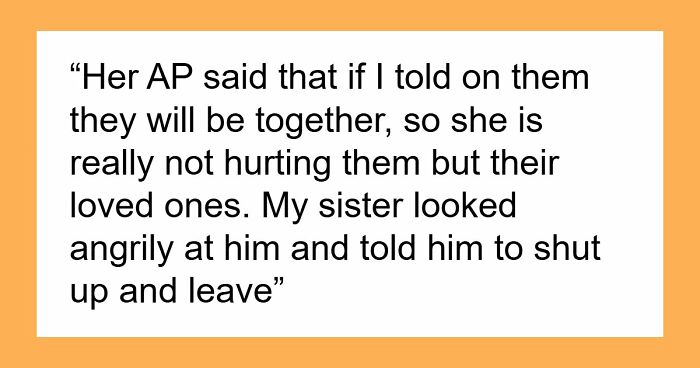 Woman Reveals Sis’ Affair To Husband Despite Emotional Pleas, Triggers Breakups Across Entire Family