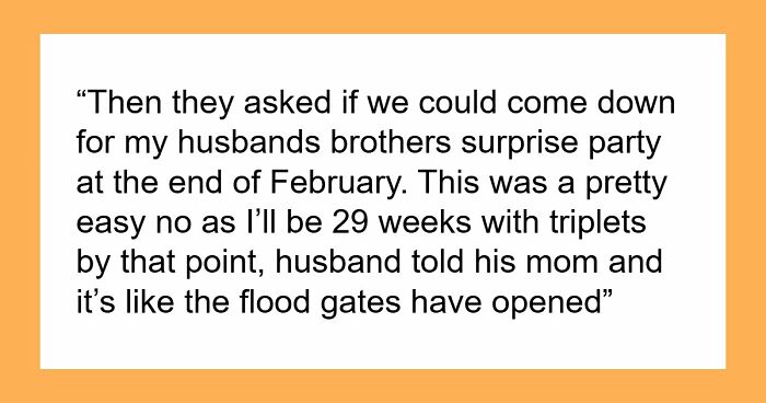 Woman Declines Annual Family Ski Vacation While Pregnant With Triplets, In-Laws Turn Against Her