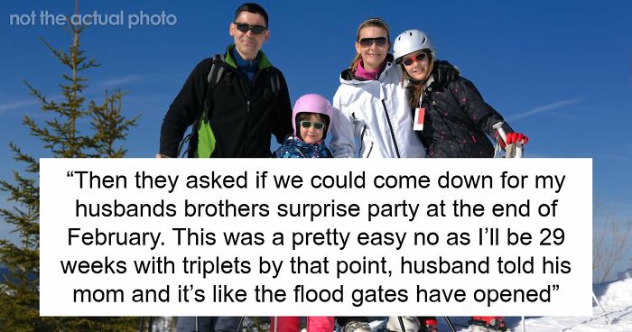 Woman Declines Annual Family Ski Vacation While Pregnant With Triplets, In-Laws Turn Against Her
