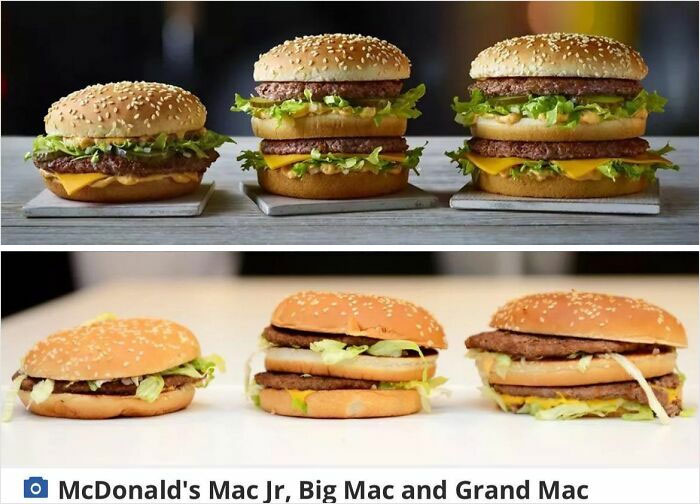 Screenshot of McDonald's McDouble and Daily Double meal deals with some unavailable