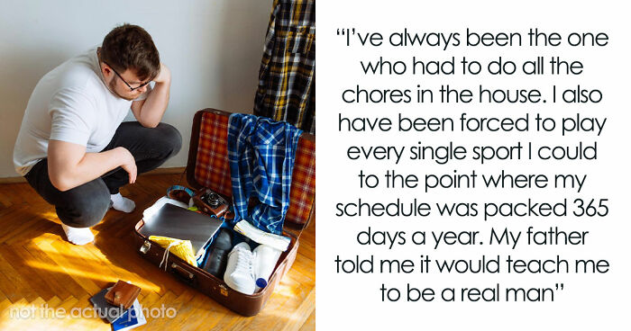Parents Pressure Oldest Son To Step Up And “Be A Real Man,” Lose It As He Moves Out At 18YO