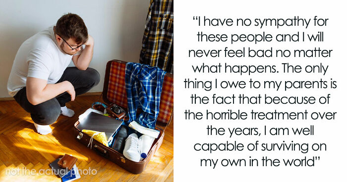 Parents Pressure Oldest Son To Step Up And “Be A Real Man,” Lose It As He Moves Out At 18YO
